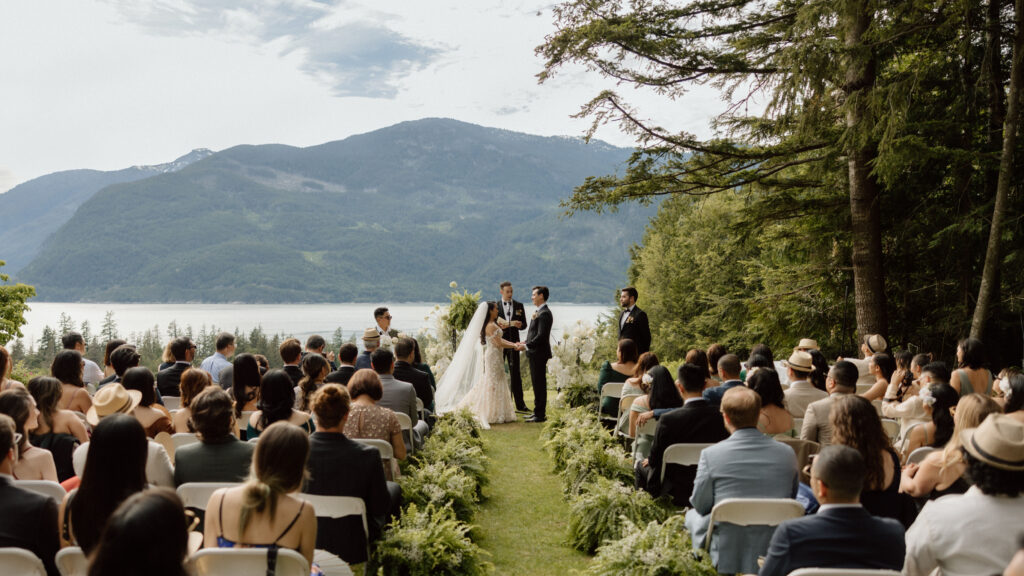 Furry Creek Golf Course Wedding Ceremony
