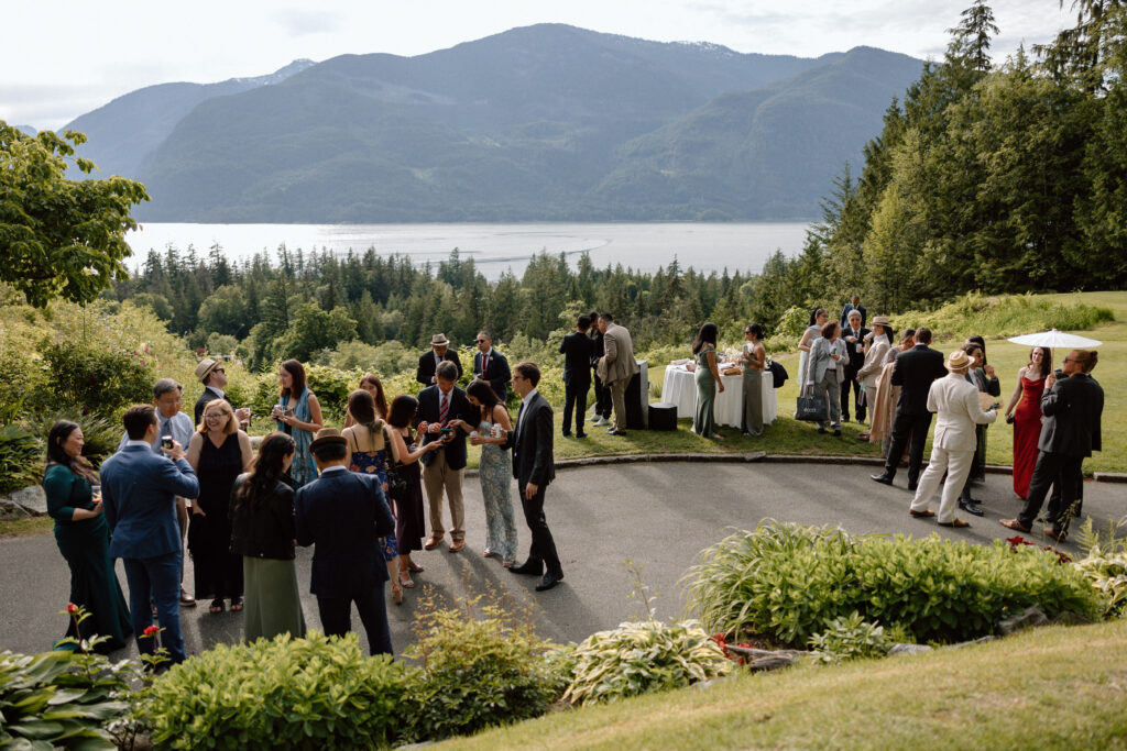 Furry Creek Golf Course Wedding Cocktail hour