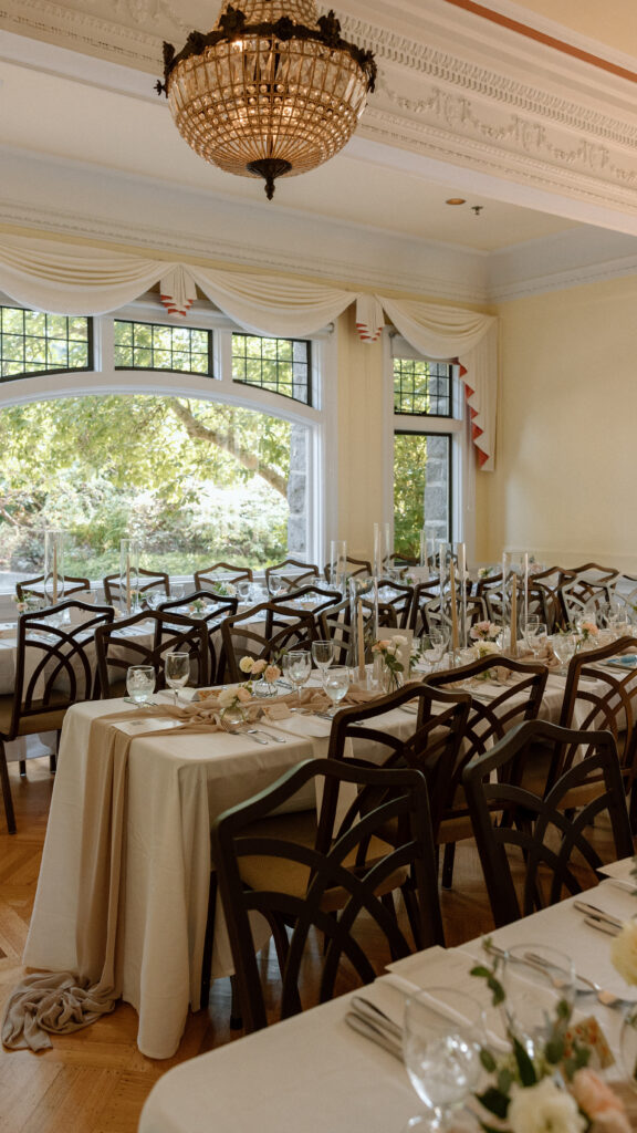 The reception area inside Cecil Green Park House Venue