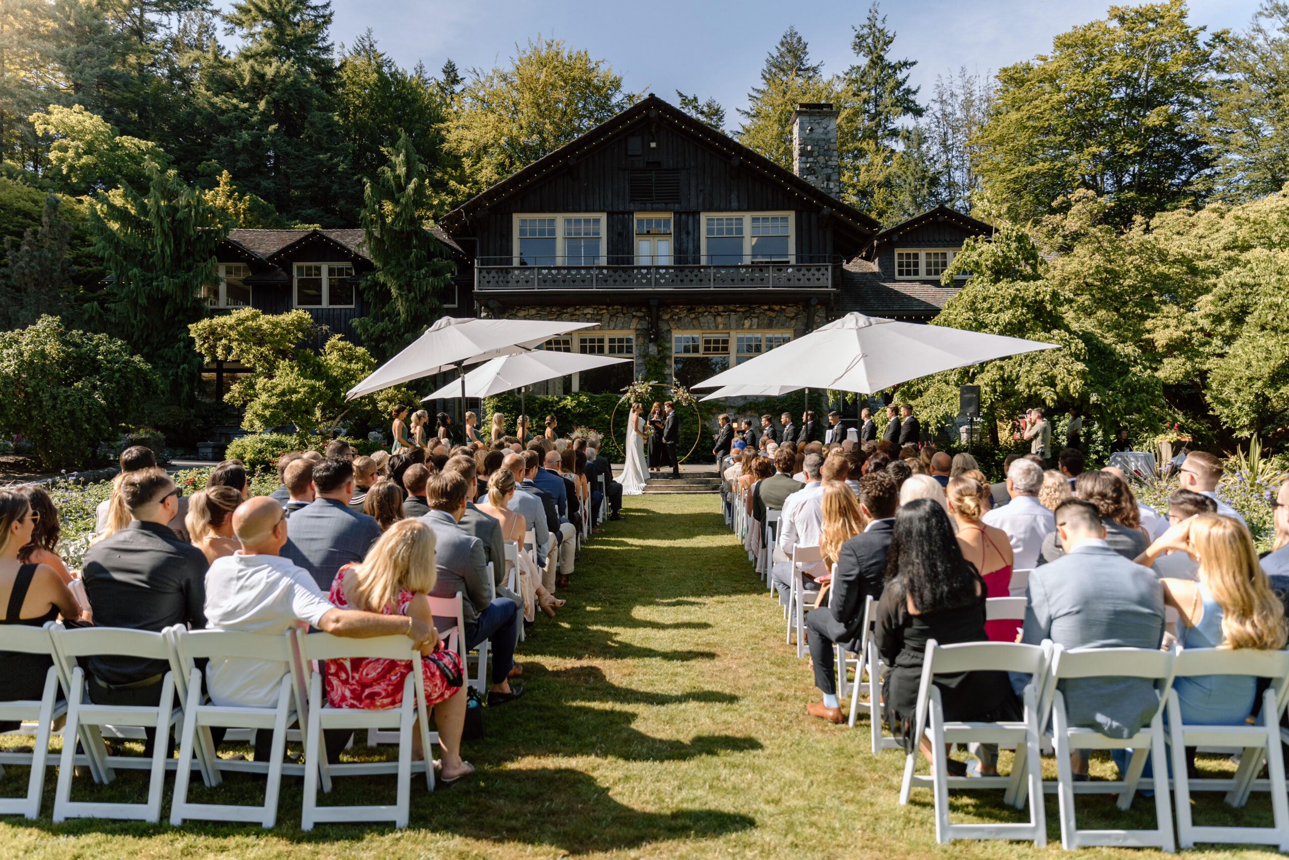 Wedding Ceremony at Stanley Park Pavilion a Lower Mainland wedding venue